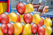 red yellow blueballoons
