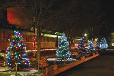 The Strasburg Rail Road at Christmas Time