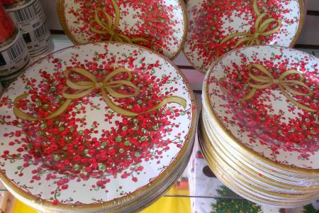 Christmas plates.