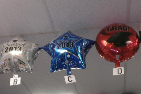 Graduation balloons