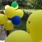 yellow and blue balloons