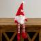 Plush Valentine's Gnome with striped socks